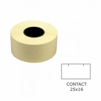 Etikety cenov 25x16 CONTACT obdnik biele