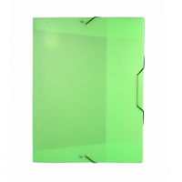 Plastov box s gumikou A4 3cm zelen 550