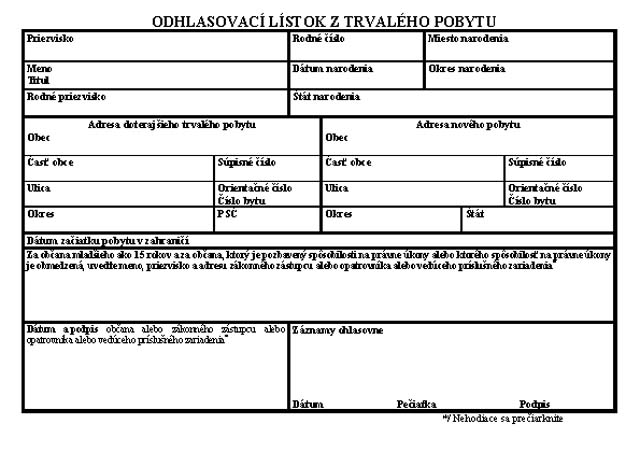 Evidencia obyvatestva