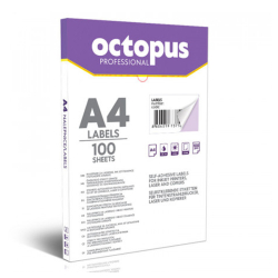 Etikety samolepiace OCTOPUS 105x75,24mm /100 hrkov - 8ks na hrku