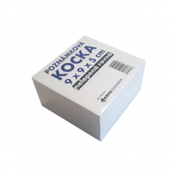 Blok kocka 9x9x5cm nelepen