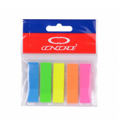 Zloky samolepiace CONCORDE neon 5x20l A0979