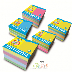 Bloky samolepiace MITAMA 75x75 neon 500l mix
