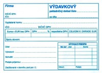 Vdavkov pokladnin doklad s DPH A6 samoprepis