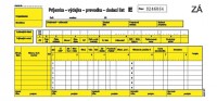 Prjemka - vdajka - prevodka - dodac list  - slovan