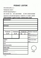 Podac lstok A6 blok 100 listov