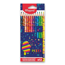 Pastelky MAPED/12 Pixel Party trojuholnkov tvar