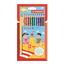Pastelky STABILO Trio/12 farebn JUMBO
