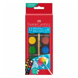 Vodov farby Faber Castell 12 farieb 24mm
