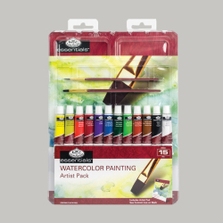 Umeleck sada akvarel Royal&Langnickel, farby12x12ml, tetce, skicr