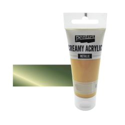 Akrylov farba krmov metalick Pentart 60m zelen 28024