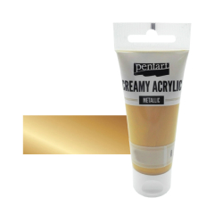 Akrylov farba krmov metalick Pentart 60ml zlat 28004