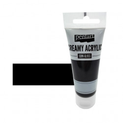 Akrylov farba krmov Pentart 60ml, ierna 27941