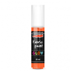 Farba na textil 3D svietiaca 20ml oranov