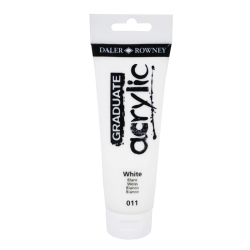 Akrylov farba D&R Graduate 120ml Titanium White 011