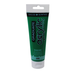 Akrylov farba D&R Graduate 120ml Emerald green 335