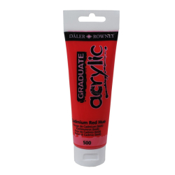 Akrylov farba D&R Graduate 120ml Cadmium Red Hue 500