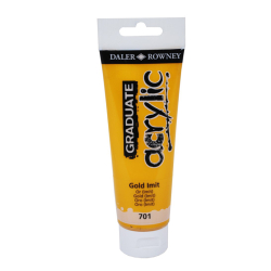 Akrylov farba D&R Graduate 120ml Gold Imit 701