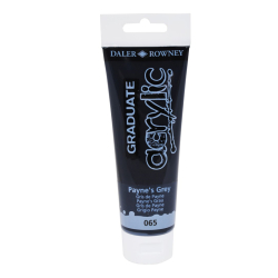 Akrylov farba D&R Graduate 120ml Paynes Grey 065