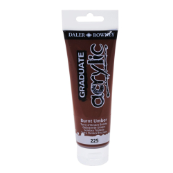 Akrylov farba D&R Graduate 120ml Burnt Umber 225
