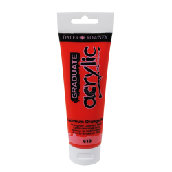 Akrylov farba D&R Graduate 120ml Cadmium Orange Hue 619