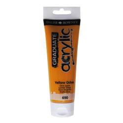 Akrylov farba D&R Graduate 120ml Yellow Ochre 690