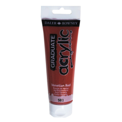 Akrylov farba D&R Graduate 120ml Venetian Red 583