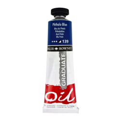 Olejov farba D&R Graduate 38ml, Phthalo Blue 139