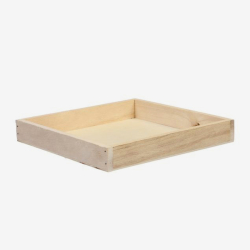 Dreven podnos tvorec 20x20x3cm