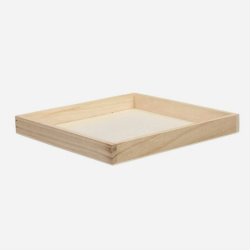 Dreven podnos tvorec 25x25x3cm