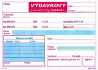Vdavkov pokladnin doklad A6 2xDPH samoprepis dvojfarebn
