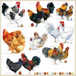 Papierov obrsky TI-FLAIR 33x33cm 3 vrstvov 3-89217''H