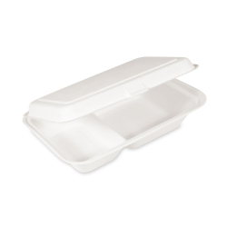 Menu box BIO 2 dielny/50ks cukrov trstina 25x16cm 45512