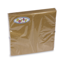 Papierov obrsky 33x33cm/20ks 3 vrstvov zlat 70790