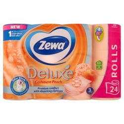 Toaletn papier 3-vrstvov/24ks Zewa Deluxe broskyov
