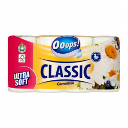 Toaletn papier Ooops 3vrstvov/8ks Classic Camomi 140 trkov