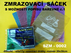 Sok mikrotnov zamrazovac 200x300 17mic farebn