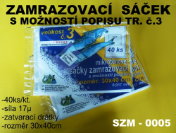 Sok mikrotnov zamrazovac 300x400 17mic transparentn