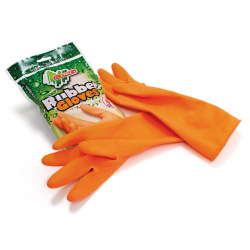 Rukavice LATEX gumen XL oranov