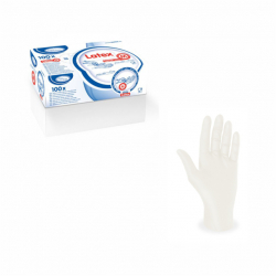 Rukavice latexov nepudrovan vekos M 68106