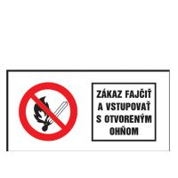 Etikety informan ''Zkas faji a vstupova s otvorenm ohom''