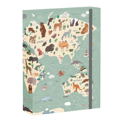 kolsk box A4 World Map 2 REYBAG