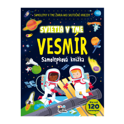 Samolepkov knika-svieti v tme Vesmr