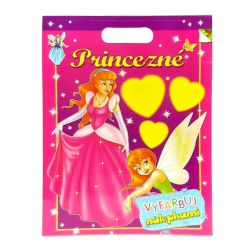 Princezn vyfarbuj nlepkami