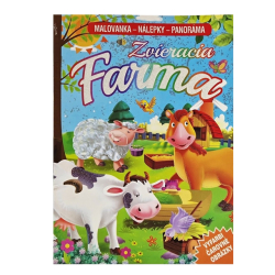 Zvieracia farma omaovnka s nlepkami