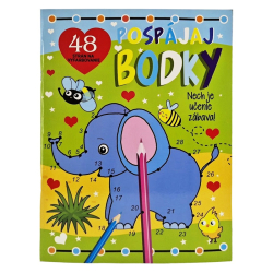 Pospjaj bodky 48 strn na vyfarbovanie