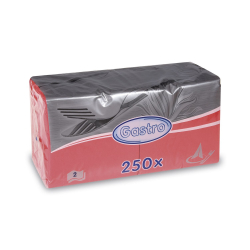 Papierov obrsky 24x24cm/250ks 2 vrstvov erven 85901