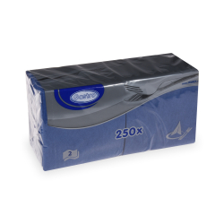 Papierov obrsky 24x24cm/250ks 2 vrstvov tmavo modr 85903