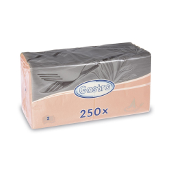 Papierov obrsky 24x24cm/250ks 2 vrstvov apricot 85904