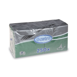 Papierov obrsky 24x24cm/250ks 2 vrstvov tmavo zelen 85906